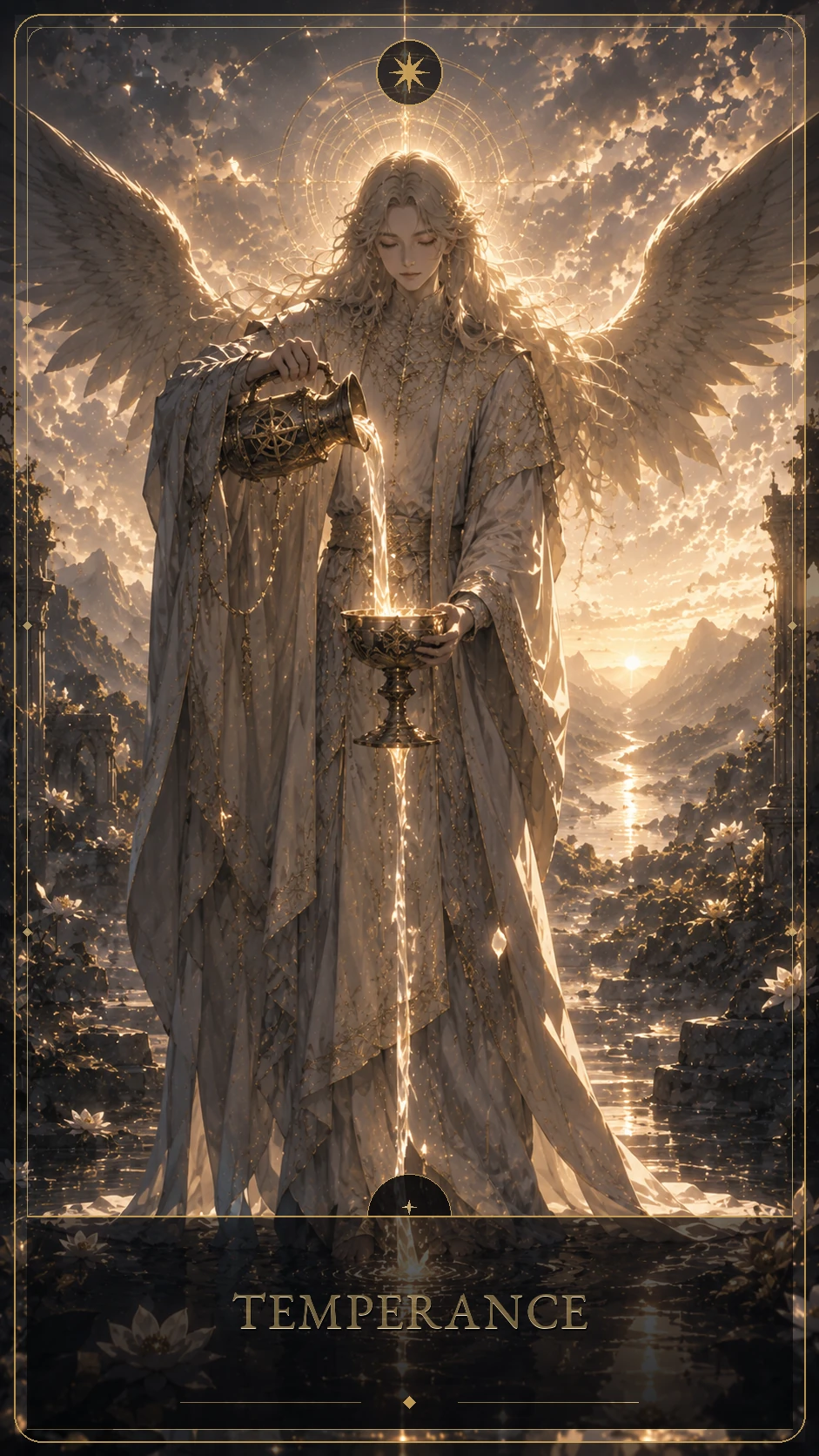 Temperance — canonical Lúmina tarot card