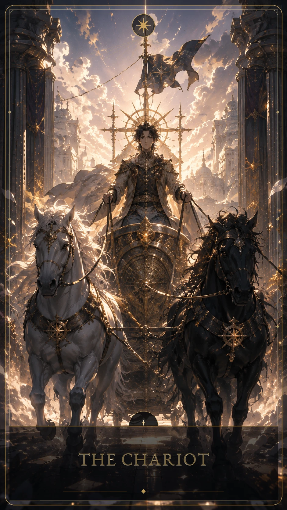 The Chariot — canonical Lúmina tarot card