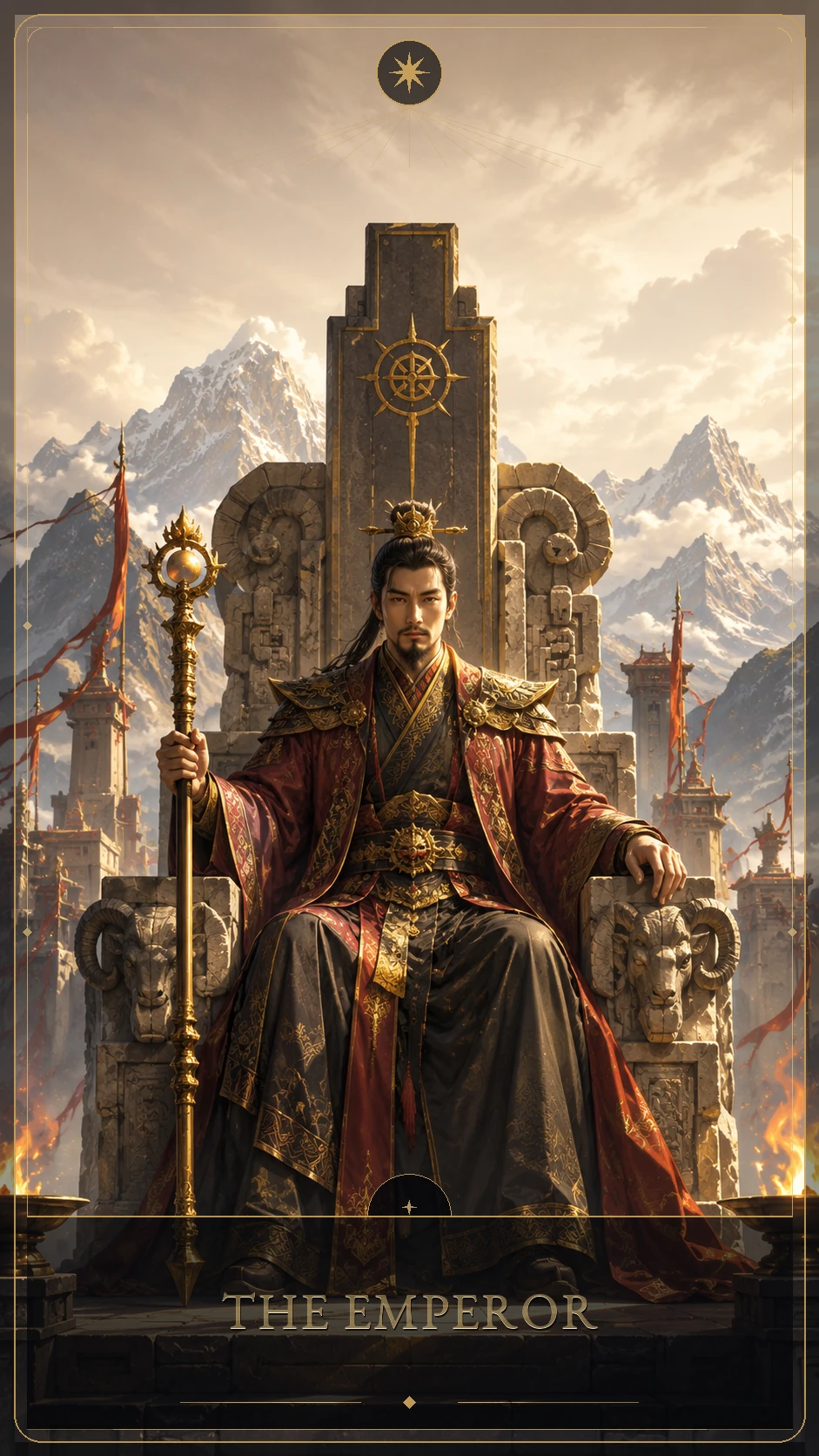 The Emperor — canonical Lúmina tarot card