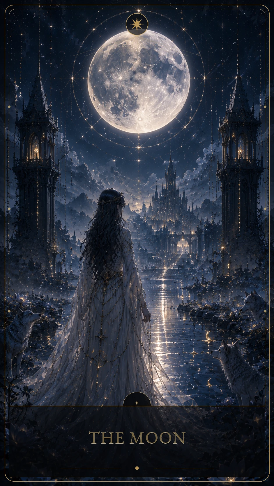 The Moon — canonical Lúmina tarot card