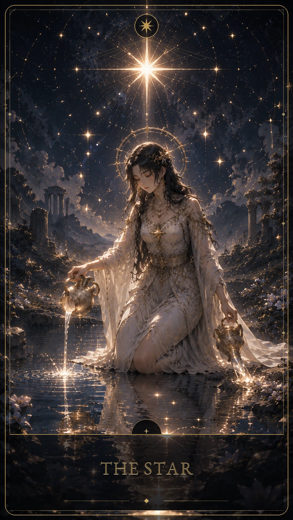The Star — canonical Lúmina tarot card