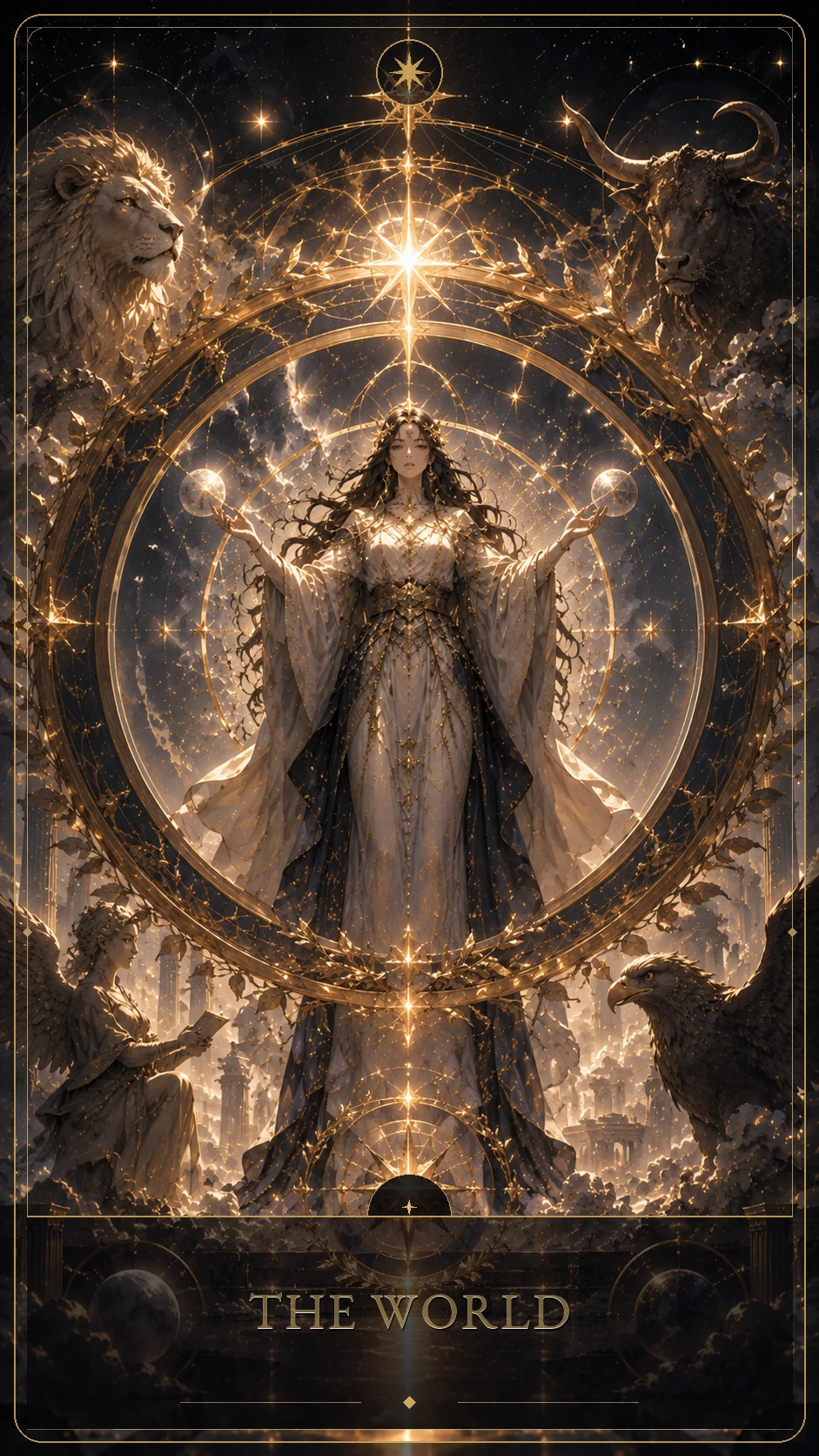 The World — canonical Lúmina tarot card